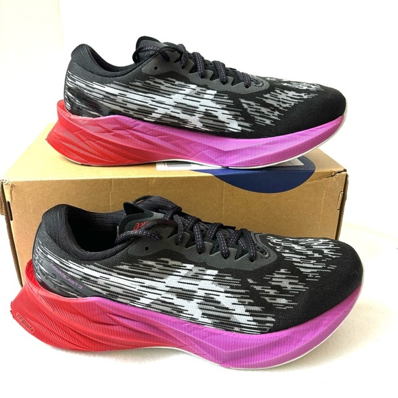 Asics Shoes - ASICS Novablast 3 Black/Soft Sky FF Blast Cushioned Running Shoe Sneaker Size 11